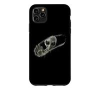 Grey Alien Behind Hand-Wiped Foggy Glass Optical Illusion 3D Case for iPhone 11 Pro Max