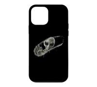 Grey Alien Behind Hand-Wiped Foggy Glass Optical Illusion 3D Case for iPhone 12 mini