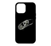 Grey Alien Behind Hand-Wiped Foggy Glass Optical Illusion 3D Case for iPhone 12 Pro Max