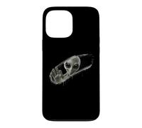 Grey Alien Behind Hand-Wiped Foggy Glass Optical Illusion 3D Case for iPhone 13 Pro Max