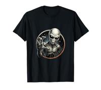 Grey Alien ET Sci-Fi Space Visitor Dark Universe T-Shirt