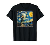 Grey Alien Painting for UFO UAP Disclosure Believers T-Shirt