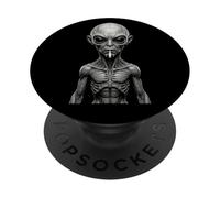 Grey Alien Smoking Cigarette Sci-Fi Extraterrestrial ET PopSockets Adhesive PopGrip