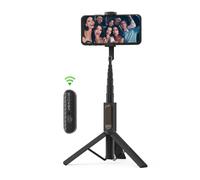 (Grey) All In One Portable bluetooth Selfie Stick