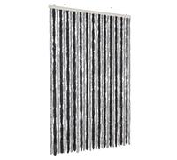(grey and black, 118 x 220 cm) vidaXL Fly Curtain Door Curtain Fly Screen Fly Blind Insect Curtain Chenille