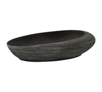 (grey and black, 59 x 40 x 14 cm) vidaXL Countertop Basin Bathroom Sink Wash Basin Vessel Sink Oval Ceramic