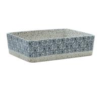 (grey and blue) vidaXL Countertop Basin Bathroom Sink Vessel Multicolour Rectangular Ceramic