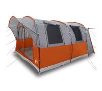 (grey and orange) vidaXL Car Tent 4-Person Waterproof Car Tailgate Tent SUV Tailgate Awning