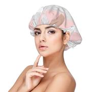 Grey And Pink Rose Gold Marble Diamond,Adjustable Silk Hair Wrap Adult's Satin Sleeping Cap Hair Women's Elastic Sleep Bonnet