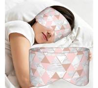 Grey and Pink Rose Gold Marble Diamond, Sleep Mask for Home Travel, Full Eye Covers Light Blocking Eye Mask Sleep Eye and Ear Muffs