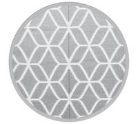 (grey and white, 120 cm) vidaXL Outdoor Carpet Garden Rug Carpet Patio Mat Area Rug Balcony Blanket PP