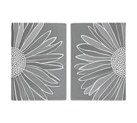 Grey And White Fashion Daisies Leather Passport Holder Covers Case Minimalist Passport Sleeve Travel Wallet Passport Book Holders for Women Men, style, 20.3x13.8cm