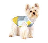 Grey and Yellow Abstract Art Painting Print Lightweight Tank Top for Dogs Dog Shirts for Small Dogs Stretchy T Shirts Sleeveless Vest