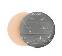 Grey Angle Mathematical Formula Calculus Air Cushion Makeup Foundation Sponge Powder Puff