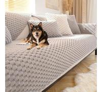 Grey AntiSlip Couch Cover for Left/Right Sectional Sofa ScratchResistant PetFriendly Throw for Living Room Fits 15 Seater 110cm x 180cm