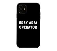 Grey Area Operator Funny Spy Secret Agent Halloween Case for iPhone 11