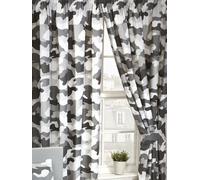 Grey Army Camouflage Lined 54'' Curtains