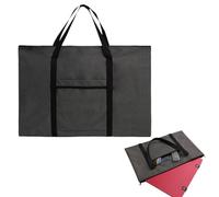 Grey Art Canvas Portfolio Case, Painting Drawing Board Storage Arts Bag with Detachable Shoulder Strap, Waterproof Art Bag for Artists Students for Artwork Poster Sketching Drawing (14x22in for A3)