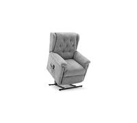 (Grey) Barnsley Fabric Electric Rise Recliner Sofa Armchair