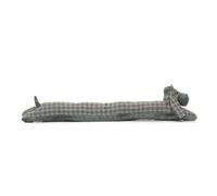 Grey Basset Hound Dog Draught Excluder | Fabric Hound Dog Shaped Draft Excluder with Hat | Novelty Decorative Door Draught Cushion - 90cm