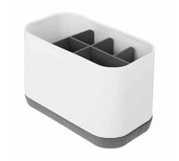 Grey Bathroom Toothbrush Holder with Drainage - Wall Mounted Organizer for 4-6 Toothbrushes & Toothpaste, Hygienic Storage Solution for Family, Kids & Adults, Space Saving Design