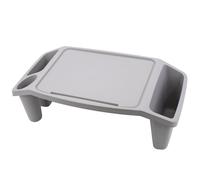 (Grey Bed Tray) GEEZY Laptop Bed Tray Sofa Table Serving Portable Breakfast Storage Desk to Eat & Work