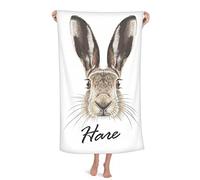 Grey Big-nosed Hare Animal Throw Blanket Soft Warm Flannel