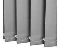 Grey Blackout Vertical Blinds Slats,Thermal Insulated for Living Room Terrace Bedroom Office 50x60cm