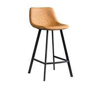 Grey & Blue Swivel Stool with Metal Frame Chairs for Home Bar and Kitchen (Comfortable Lumbar Support)