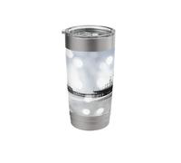 Grey Bokeh Santa Monica Pier Digital Art Stainless Steel Insulated Tumbler