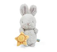 Grey Bunny Bloom with Star Plush Toy | with 2 Sided Star | 20 cm Tall and Cute Embroidered Face | Baby Safe