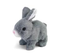 (Grey) Bunny Toys Educational Interactive Toys Bunnies Can Walk And Talk,bunny Stuffed Animal, Easter Plush Bunny, Walking, Hopping, Wiggle Ears, Twitch Nose