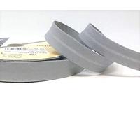 Grey Byetsa 18mm Polycotton Bias Binding on 3m Length (N.B. This is a Cut from a roll, Presented on a Bertie's Bows Ribbon Card)