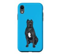 Grey Cane Corso Pop Art Comic Illustration Case for iPhone XR