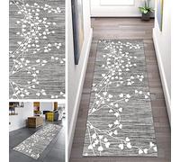 Grey Carpet Runner Rug for Hallway Non Slip Corridor Rugs for Kitchen Living Room Extra Large Washable Do Not Fade, Width 40cm/ 50cm/ 60cm/ 70cm/ 80cm/ 90cm/ 100cm ( Color : Color , Size : 60x300cm )