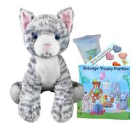 Grey Cat Plush Soft Toy - Build Make your own Teddy Bear Kit - 16"/40cm - no sew