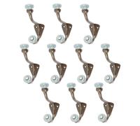 Grey Ceramic Ball Hat & Coat Hook - W30mm x H105mm - Pack of 10 Hammer and Tongs Grey 1000mm x 1000mm