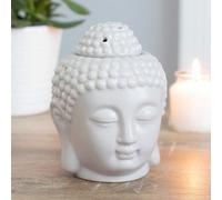 Grey Ceramic Buddha Head Oil Burner