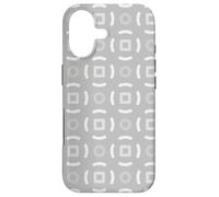 Grey Charcoal Circle Lines Rings Nordic Scandi Pattern Case for iPhone 17