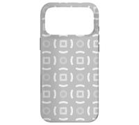 Grey Charcoal Circle Lines Rings Nordic Scandi Pattern Case for iPhone 17 Pro Max