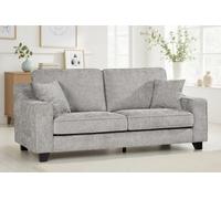 Grey Chenille Fabric 3 Seater Sofa Nathan