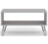 Grey Chest Wardrobe Sideboard TV Unit Coffee Table -Metal Hairpin Legs - Augusta