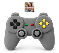 Grey Classic Edition Gamer Controller Squishy 11cm x 8cm- Retro Style Fidget Toy for Stress Management, Hand Squeeze Sensory Pad Portable Relaxing Toy for Teens & Adults Gaming Enthusiasts