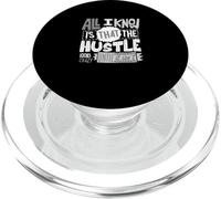Grey Color The Hustle Looks Crazy Grey Graphic PopSockets PopGrip for MagSafe