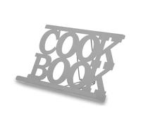 Premier Housewares Durable Cook Book Stand Grey | Elegant Design Book Stand For Cook Books | Practical Recipe Book Stand For Kitchen | Adjustable Stand For Efficient Cooking