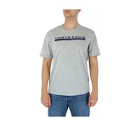 Grey Cotton Short Sleeve Tee - male - North Sails - T-Shirts - Gray - XL - Tops XL