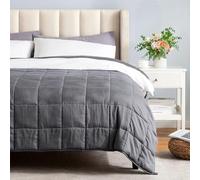 Grey Cotton Weighted Blanket 125x200cm 6.8kg