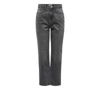 Grey Cotton Womens Jeans Zip Fastening W32 L32