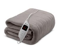 (Grey) CozyMate Fleece Electric Heated Throw