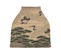 Grey Crane Art Baby Car Seat Cover Canopy Stretchy Nursing Covers Breathable Windproof Winter Scarf for Infant Breastfeeding Boys Girls